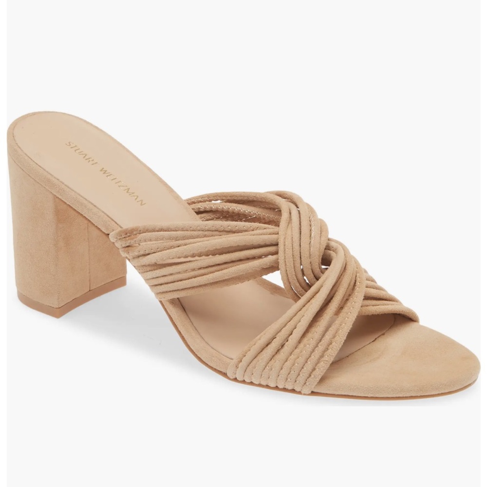 New Stuart Weitzman Twist Block Sandal
